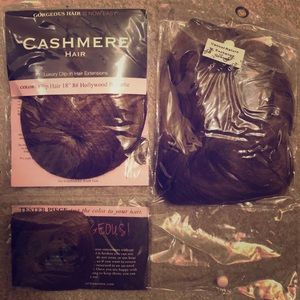Cashmere hair extensions 18 in Hollywood brunette